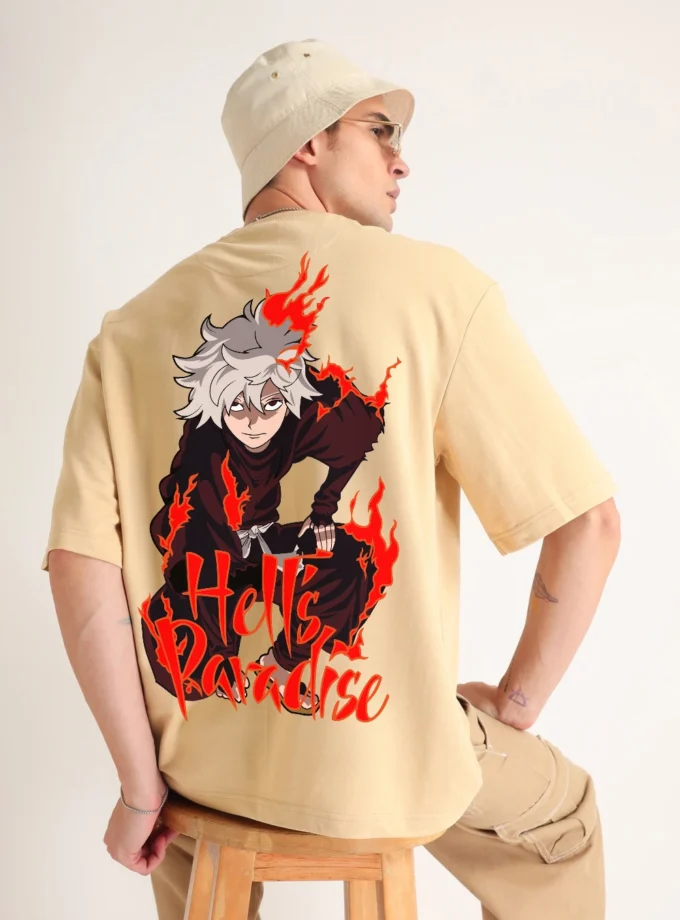 Hells Paradise Anime Oversized T-shirt