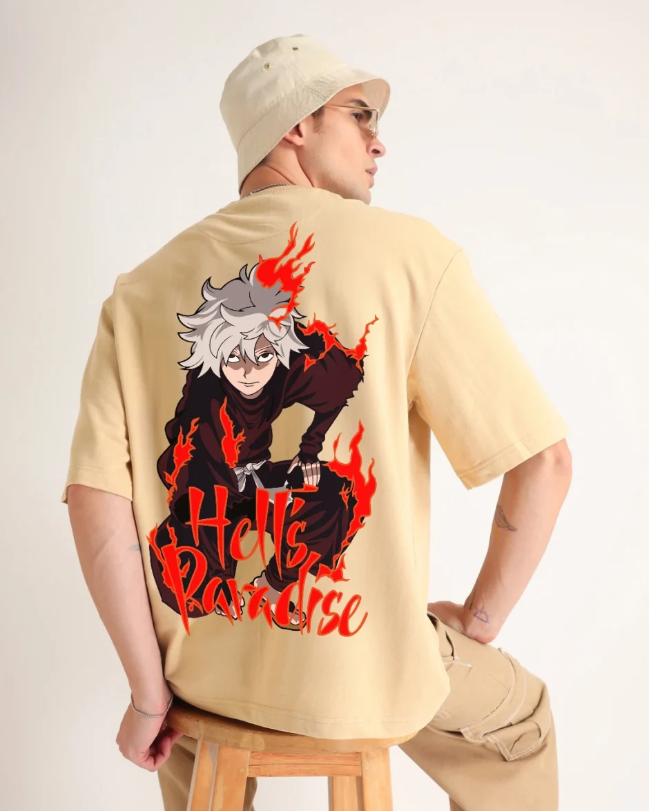 Hells Paradise Anime Oversized T-shirt
